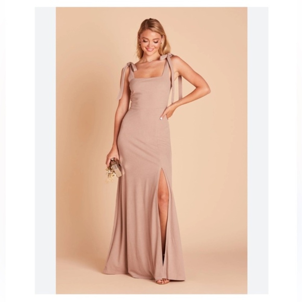 NWT birdy grey Sz small Pink Spaghetti Strap Maxi dress for formal